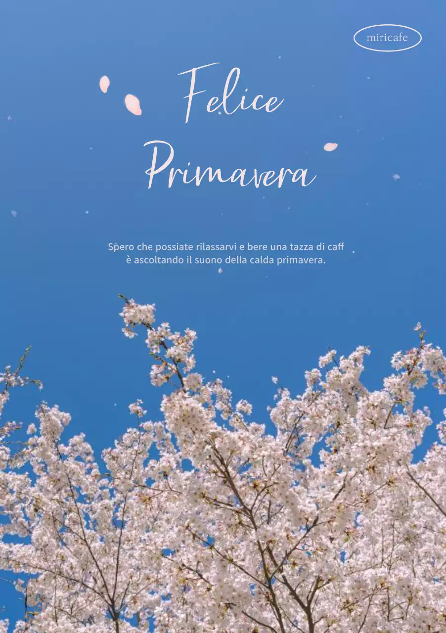 Interior design di un caffè ispirato ai fiori di ciliegio