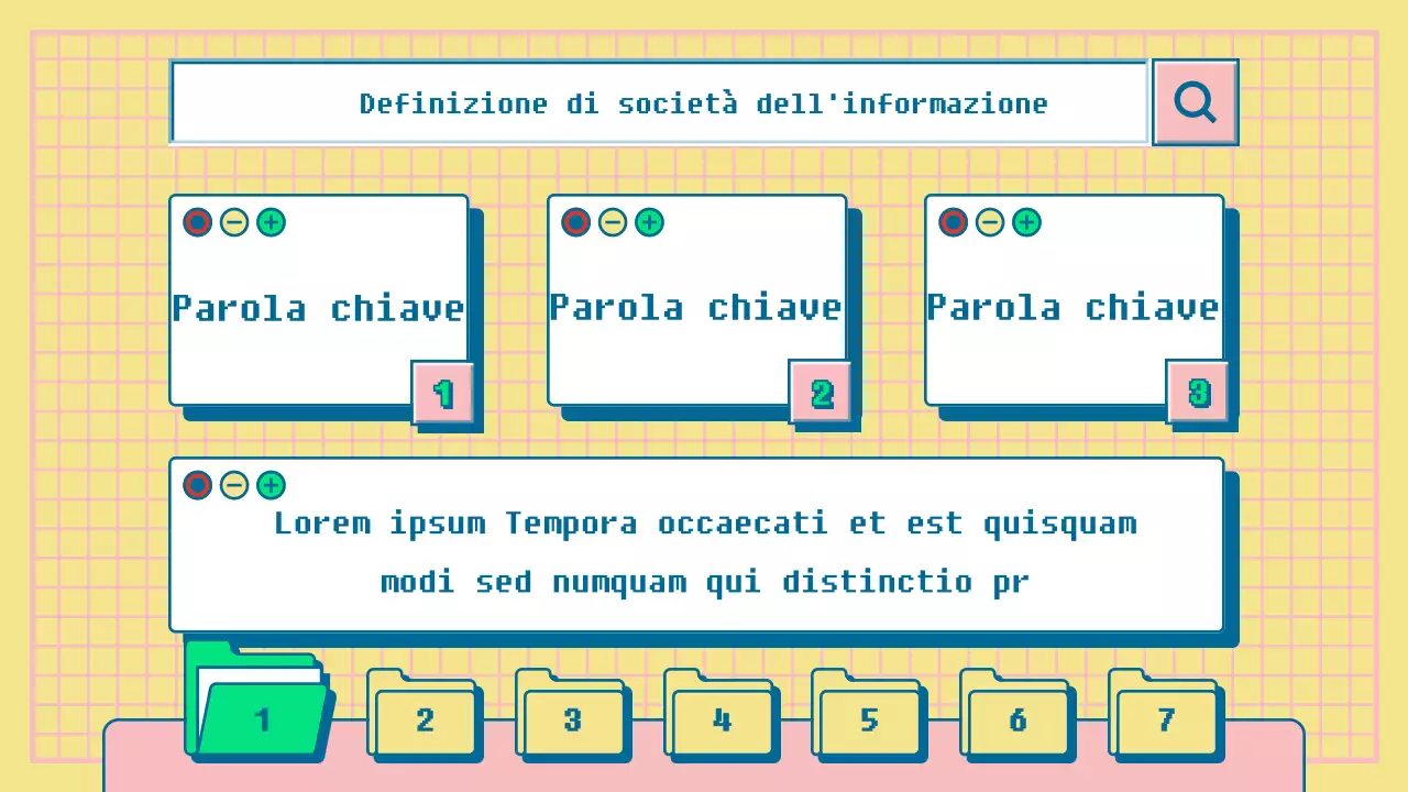 Presentazione della valutazione delle prestazioni del concetto di browser internet giallo e rosa