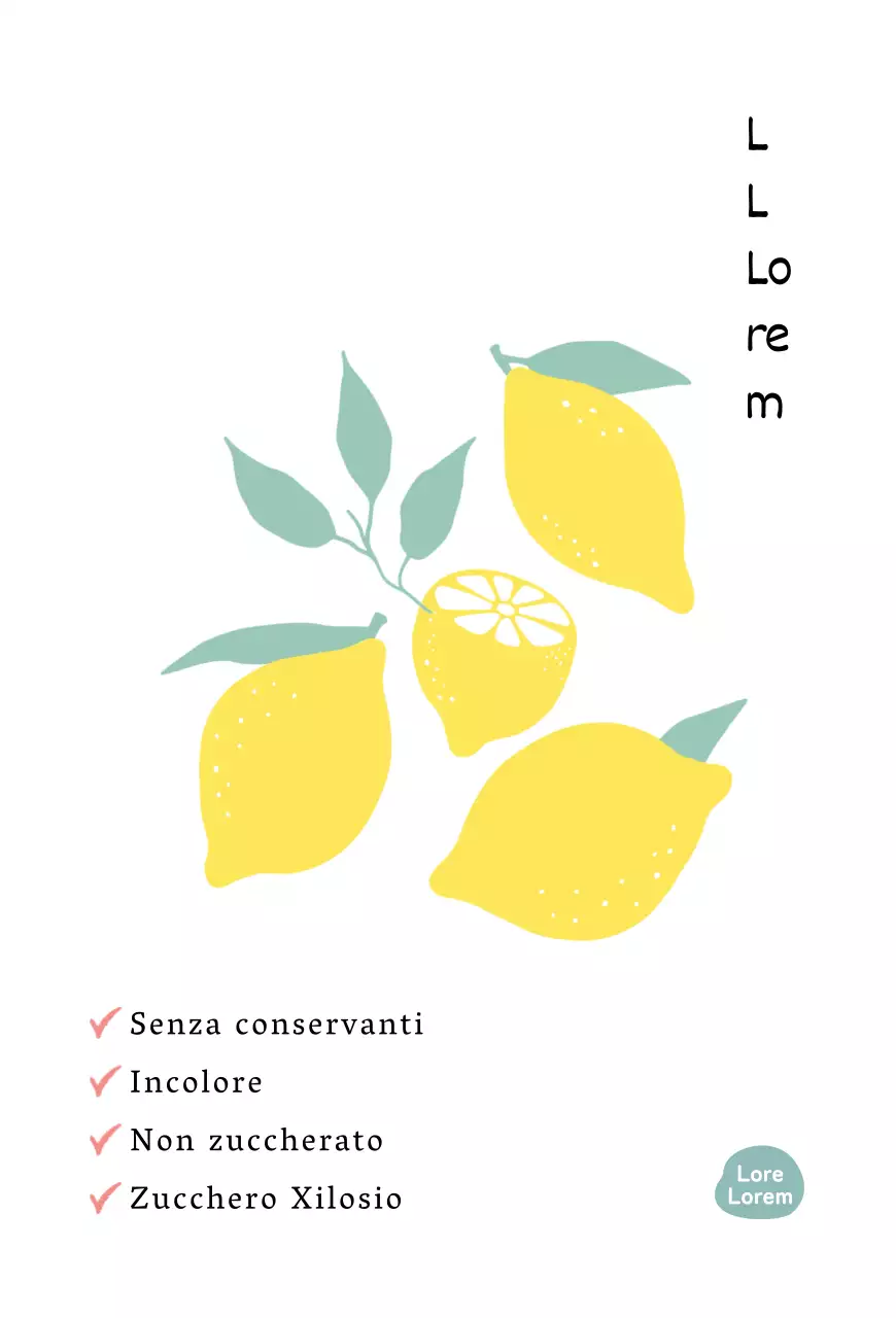 Cartolina illustrata della limonata