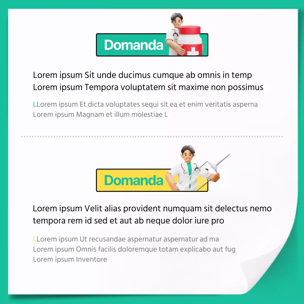 Carta di screening sanitario estesa alla menta e al gialloNews