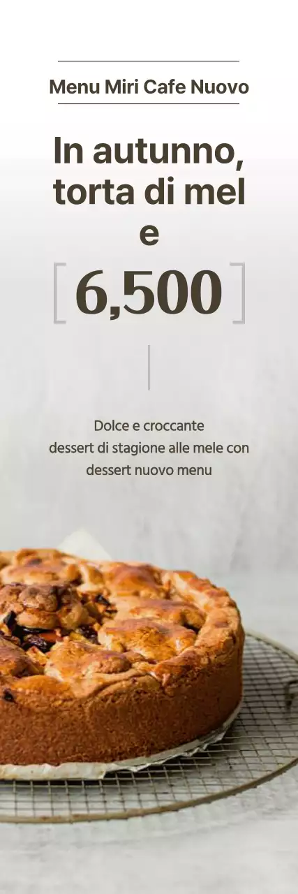 Una guida al nuovo menu autunnale del caffè in bianco e marrone