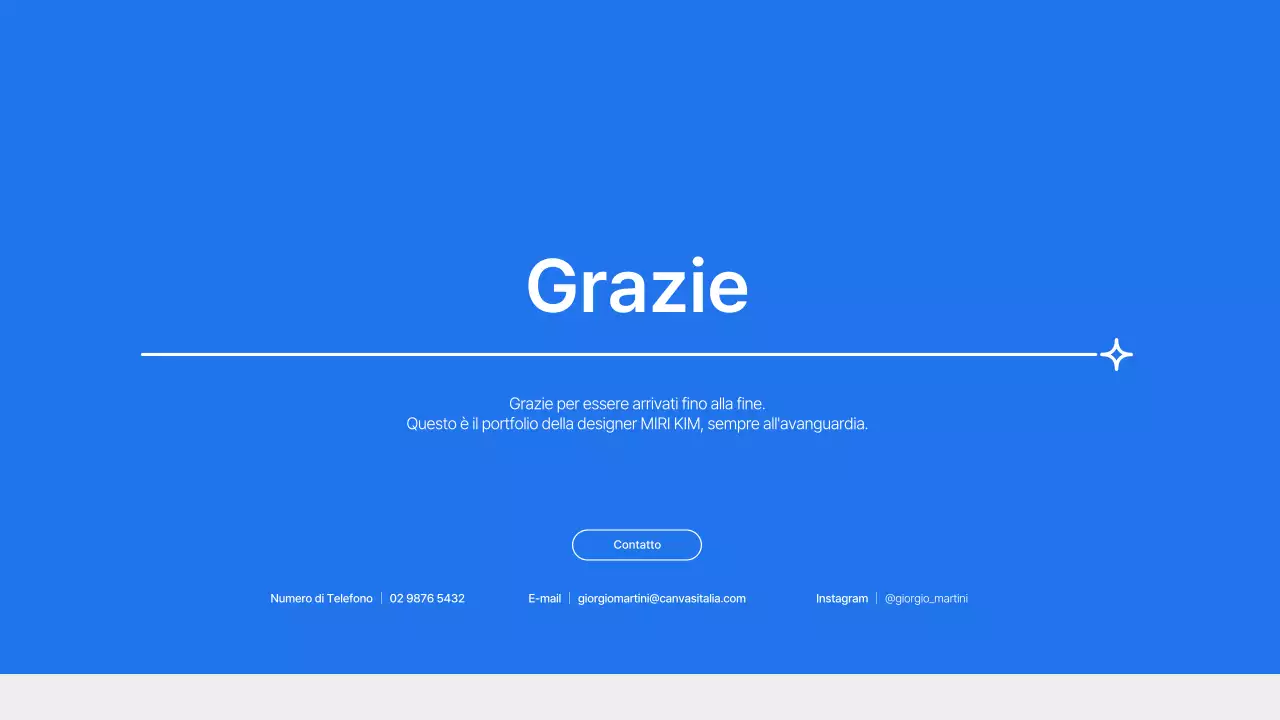 Portafoglio di design con un concetto semplice in blu e bianco