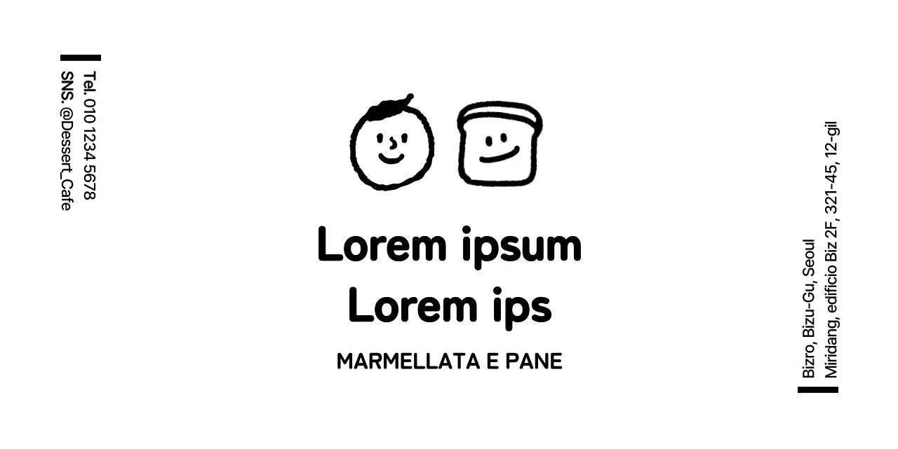 Simbolo di carattere carino e semplice stile logo per informazioni sulla panetteria e servizio clienti