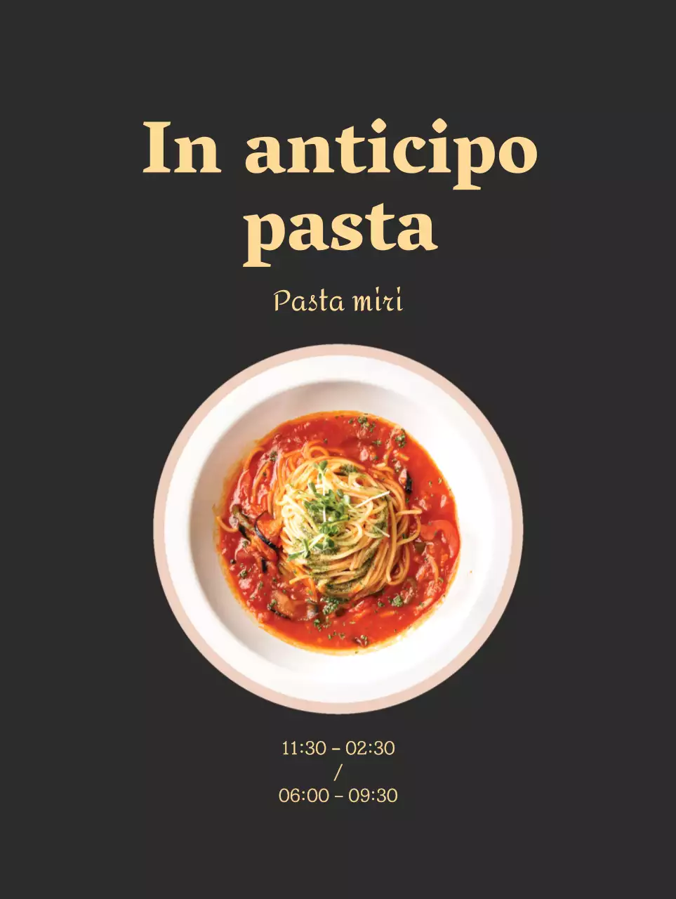 Promuovere la pasta con uno sfondo grigio caldo e rilassante