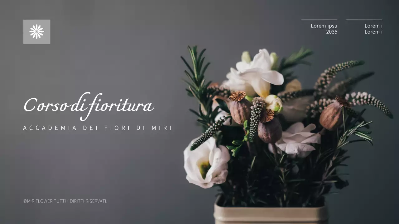 Guida ai fiori grigi e rosa - corso di un giorno