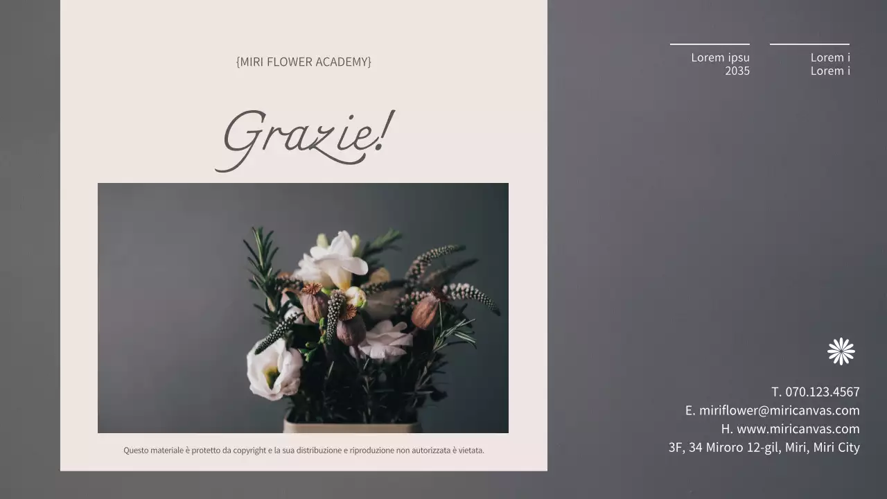 Guida ai fiori grigi e rosa - corso di un giorno