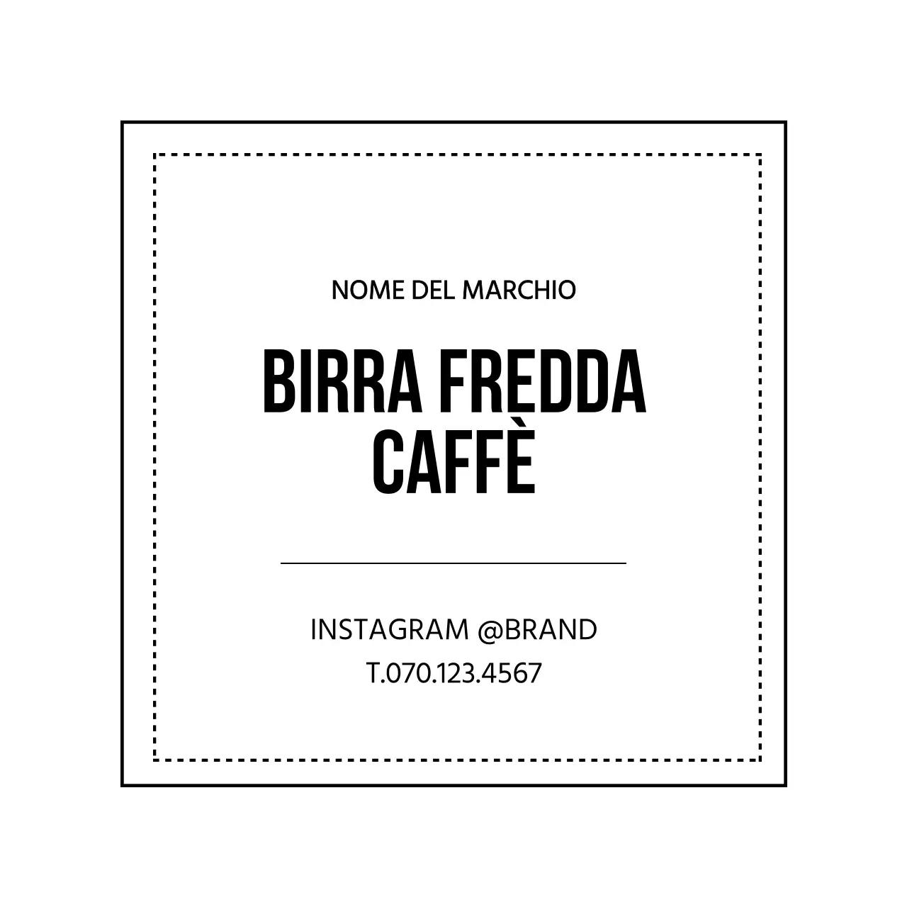 Caffè con bordo bianco