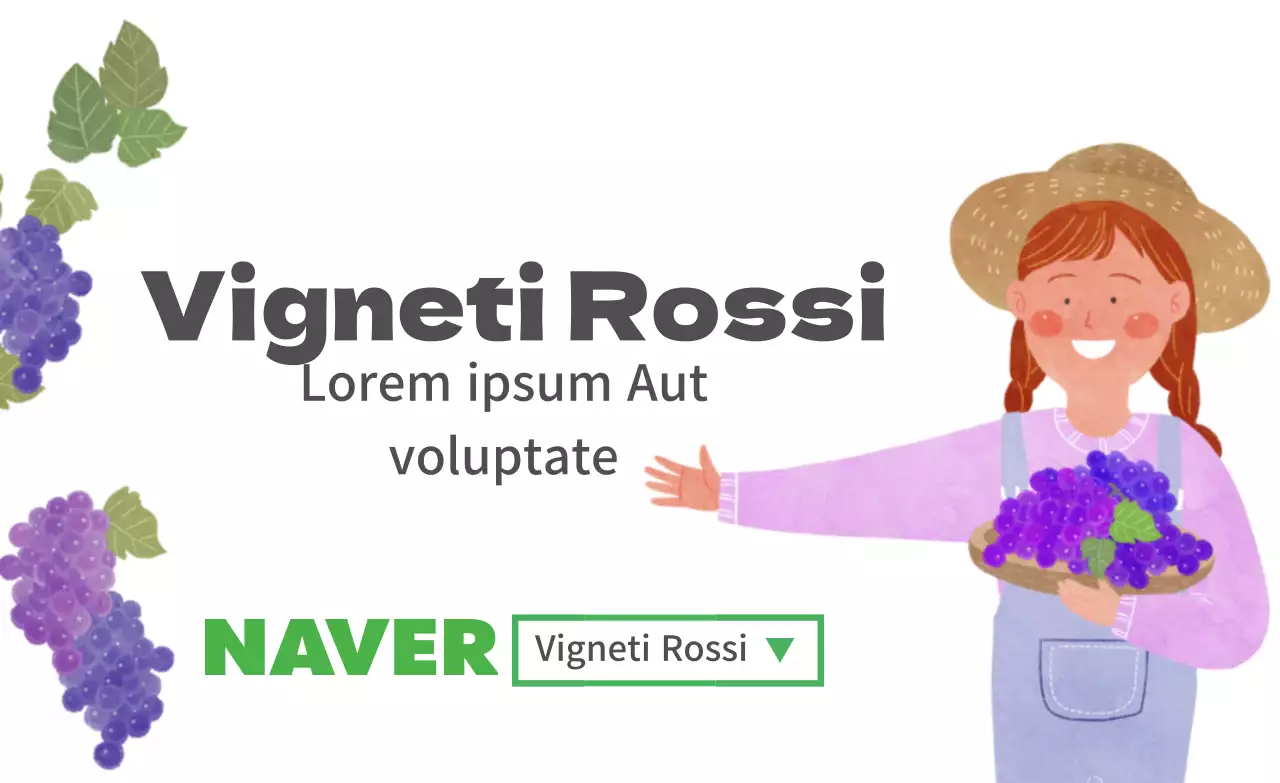 Illustrazione bianca di una simpatica etichetta di un'azienda agricola