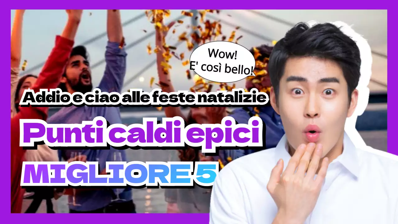 Festa di Natale con accenti viola