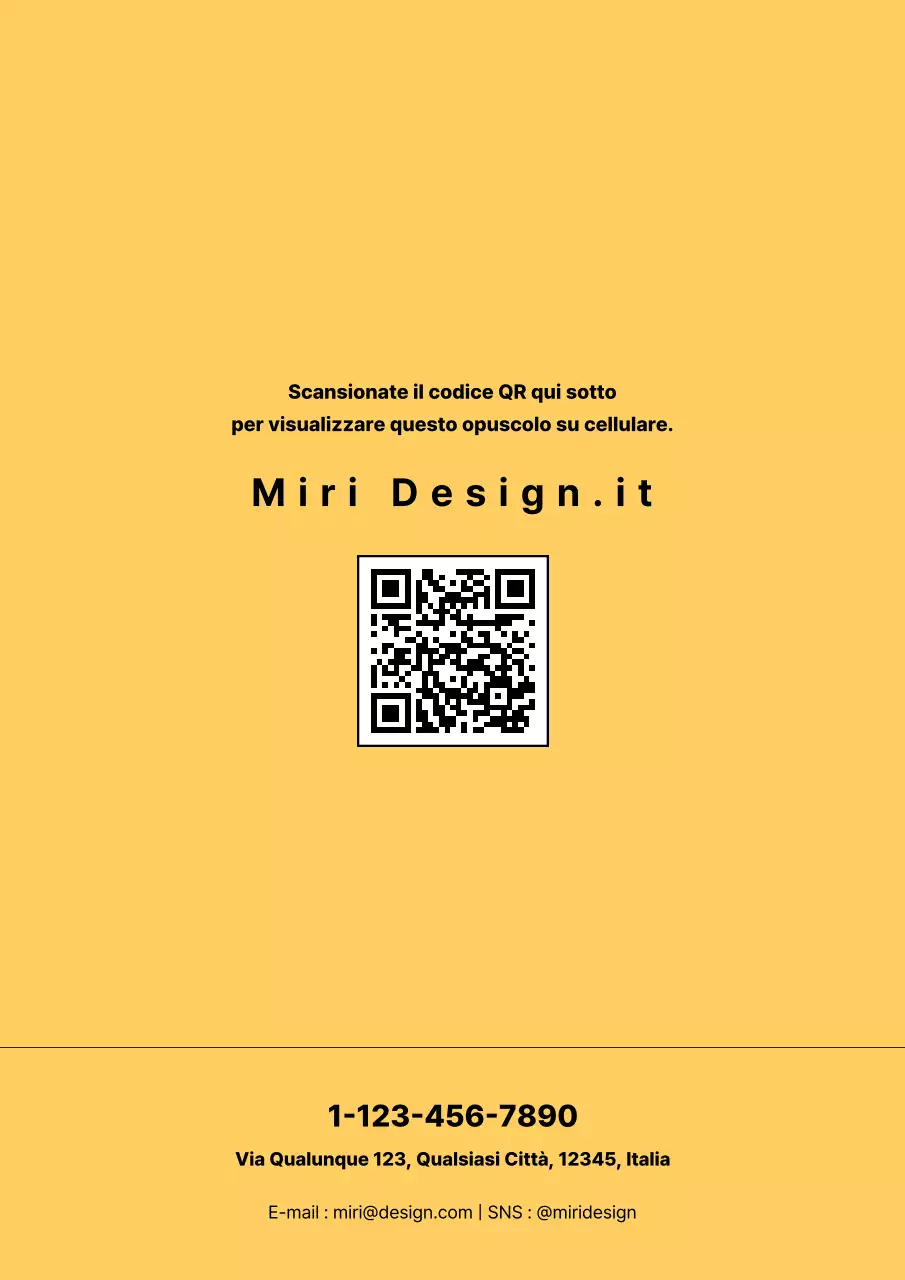 Catalogo dei prodotti di arredamento in giallo