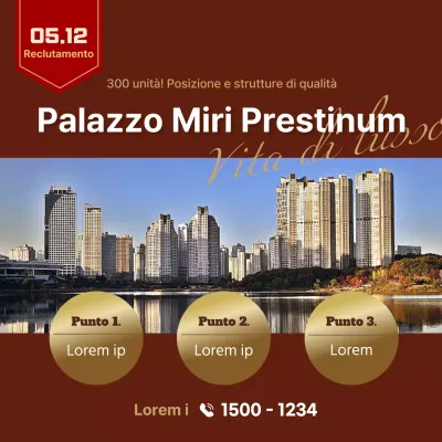 Annuncio di vendita di un appartamento marrone e lussuoso