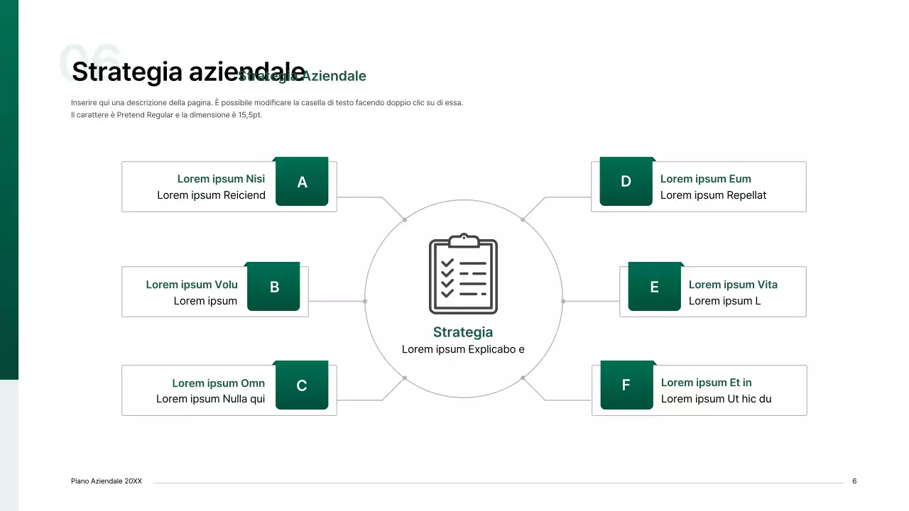 Kit per la presentazione di un business plan con un concetto di indice gradiente in verde