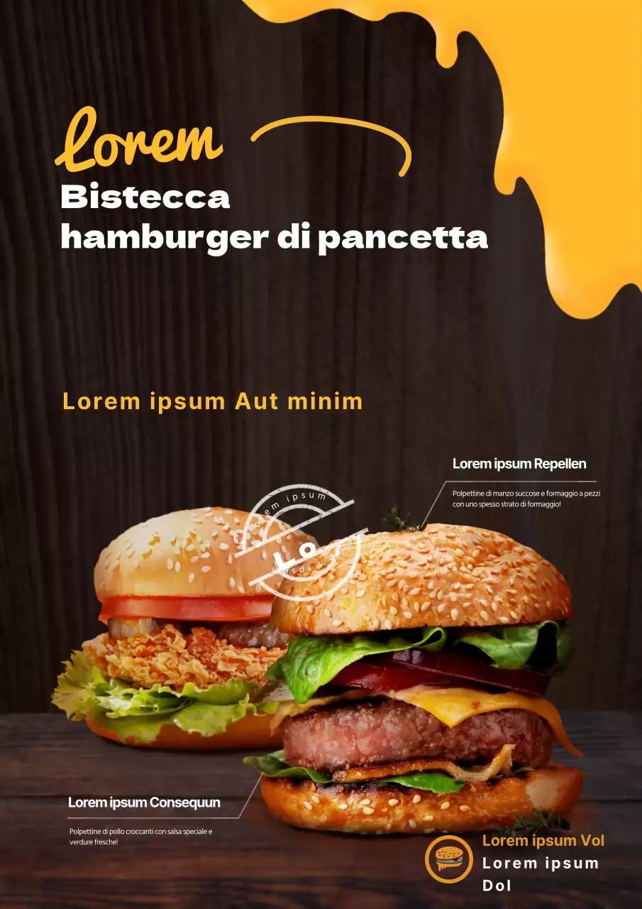 Promuovere una nuova voce del menu cheeseburger