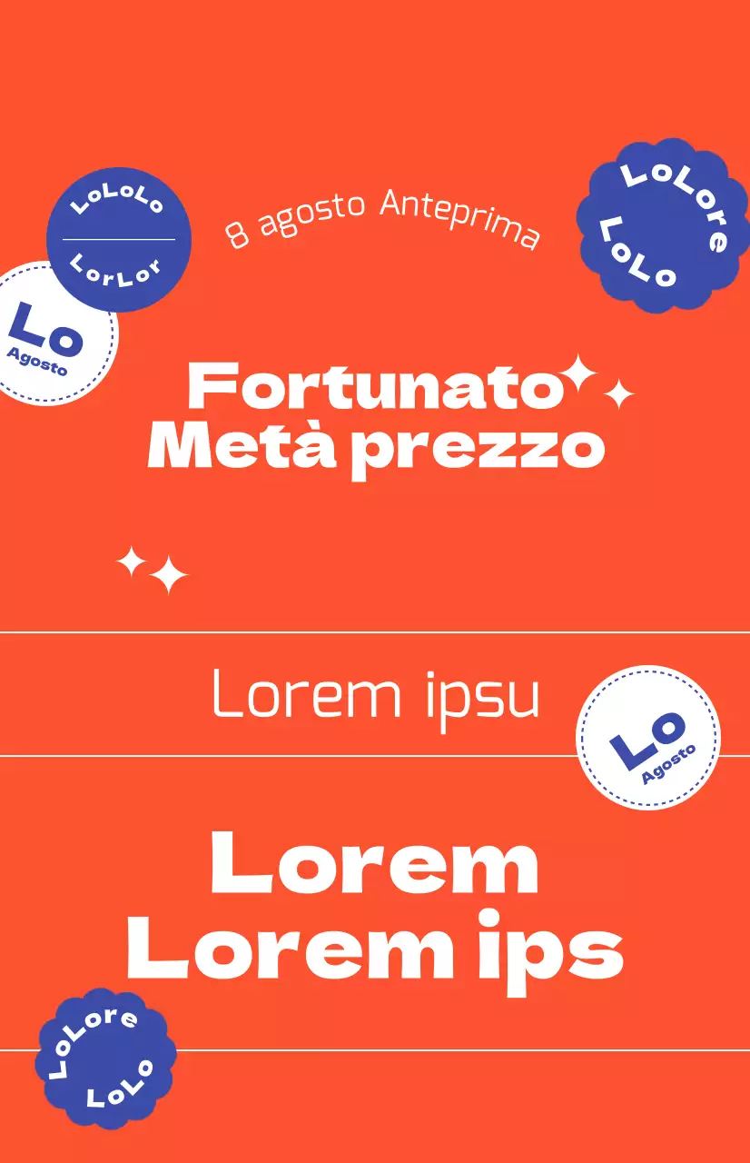 Promozioni di sconto con sfondo rosso in grassetto