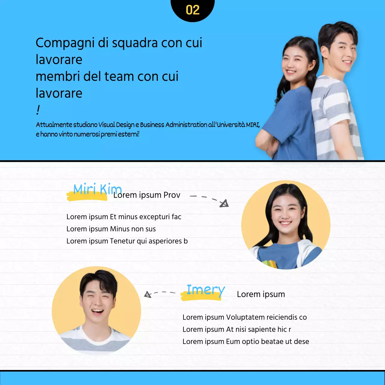Cercasi membri del team per un concorso di illustrazione pulita e di colore blu chiaro