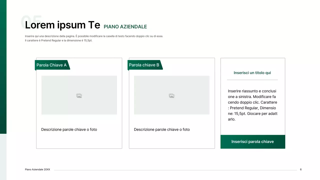 Kit per la presentazione di un business plan con un concetto di indice gradiente in verde