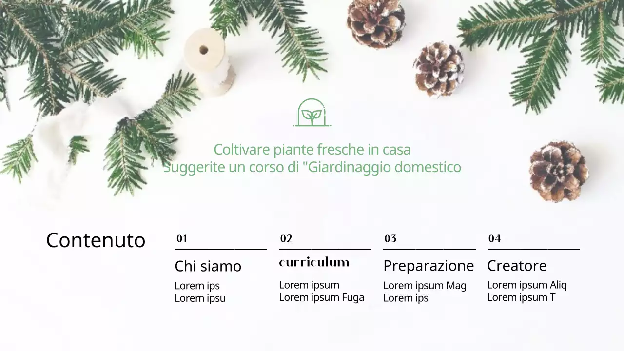 Verde oliva, proposta di classe calda (presentazione)