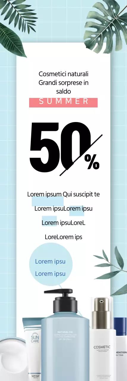 Grande vendita di cosmetici