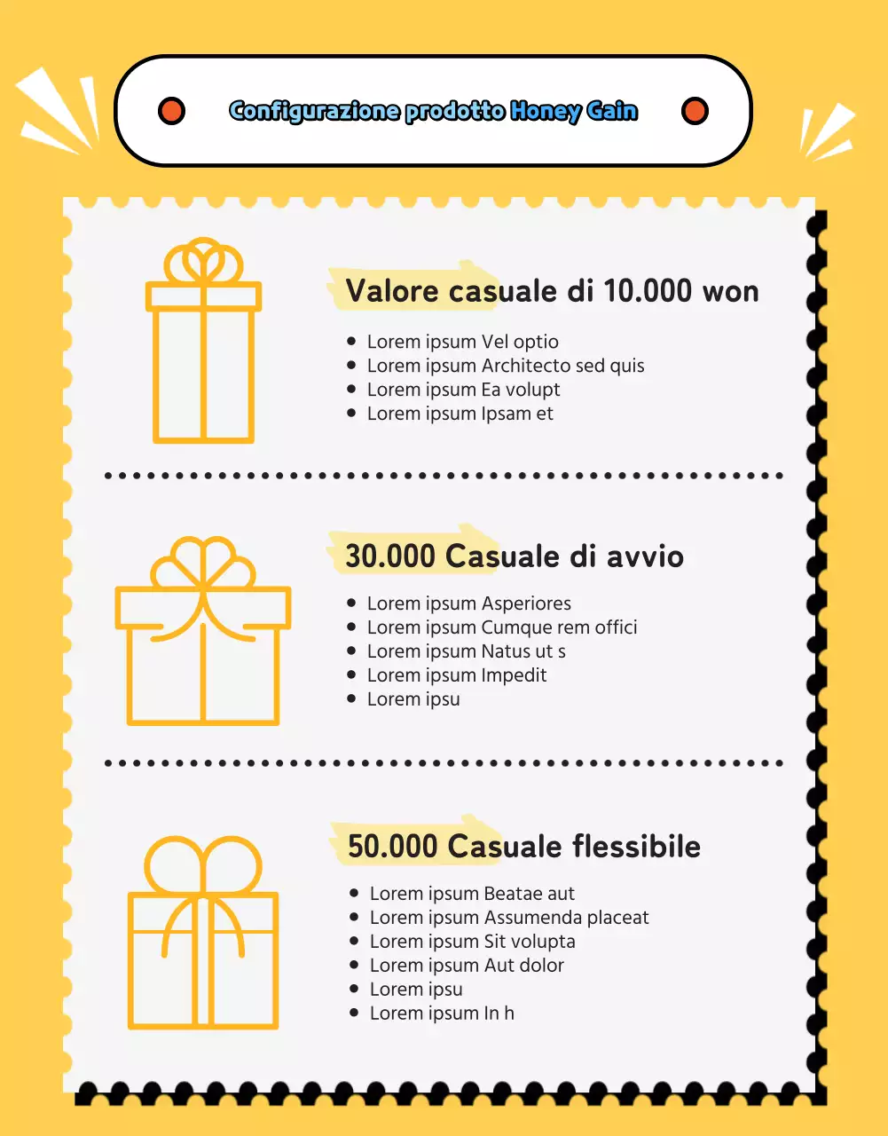 Simpatica scatola casuale di cancelleria gialla Daku