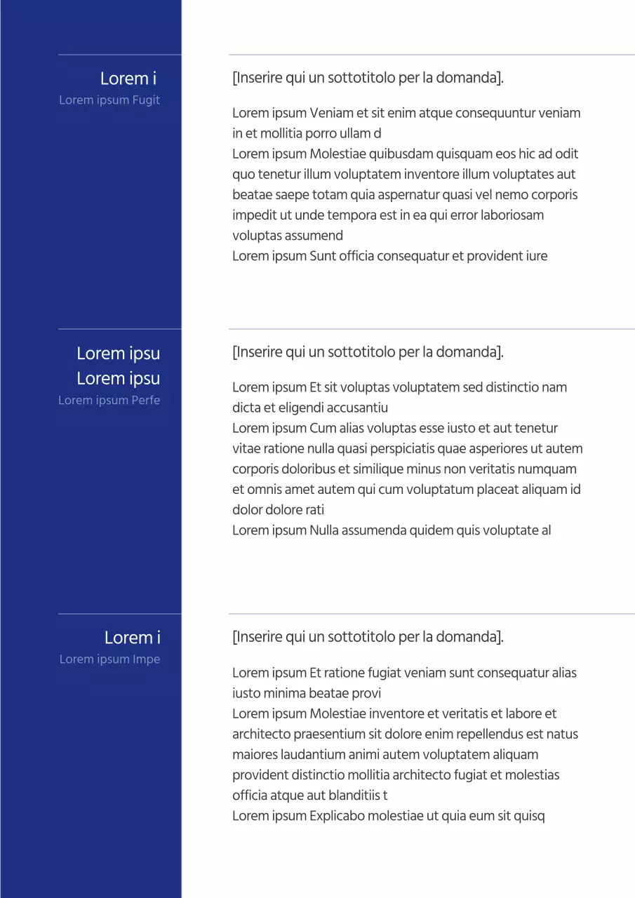 Una lettera di presentazione semplice e pulita con una combinazione di colori blu