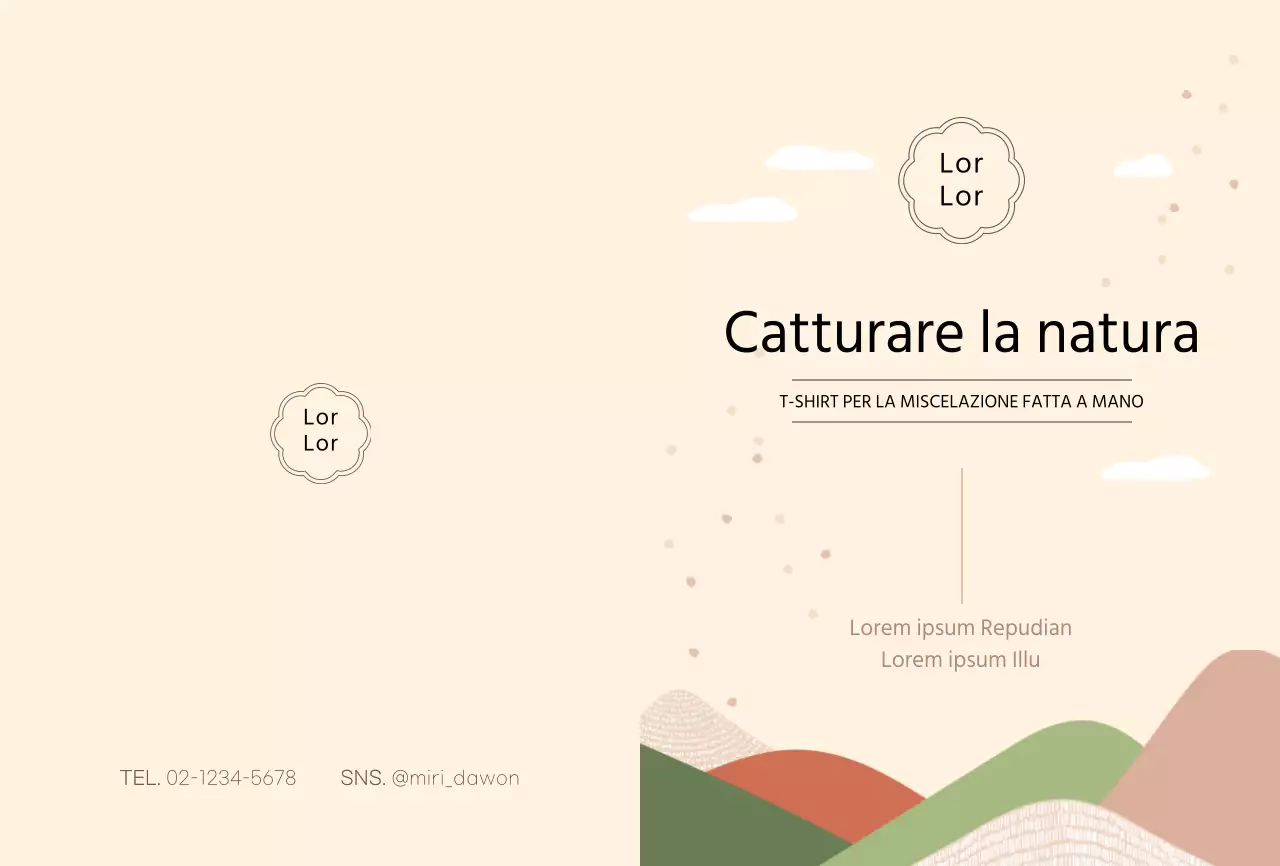 Bustine di tè fatte a mano in beige per promuovere il prodotto
