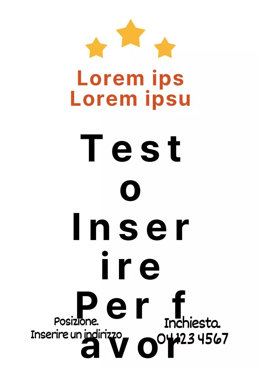 Poster bianco, semplice e ricco di contenuti