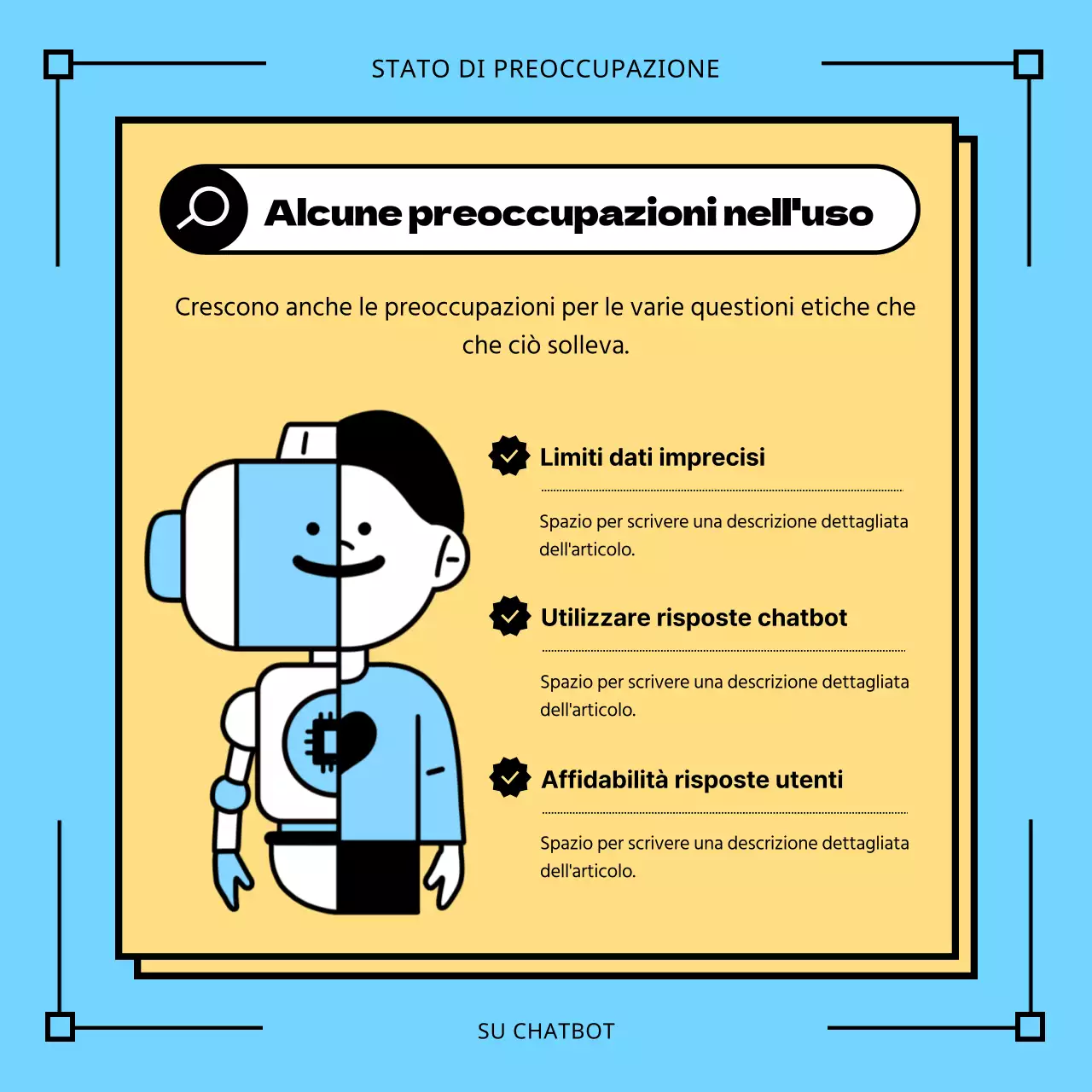 Discussioni sui chatbot blu AI