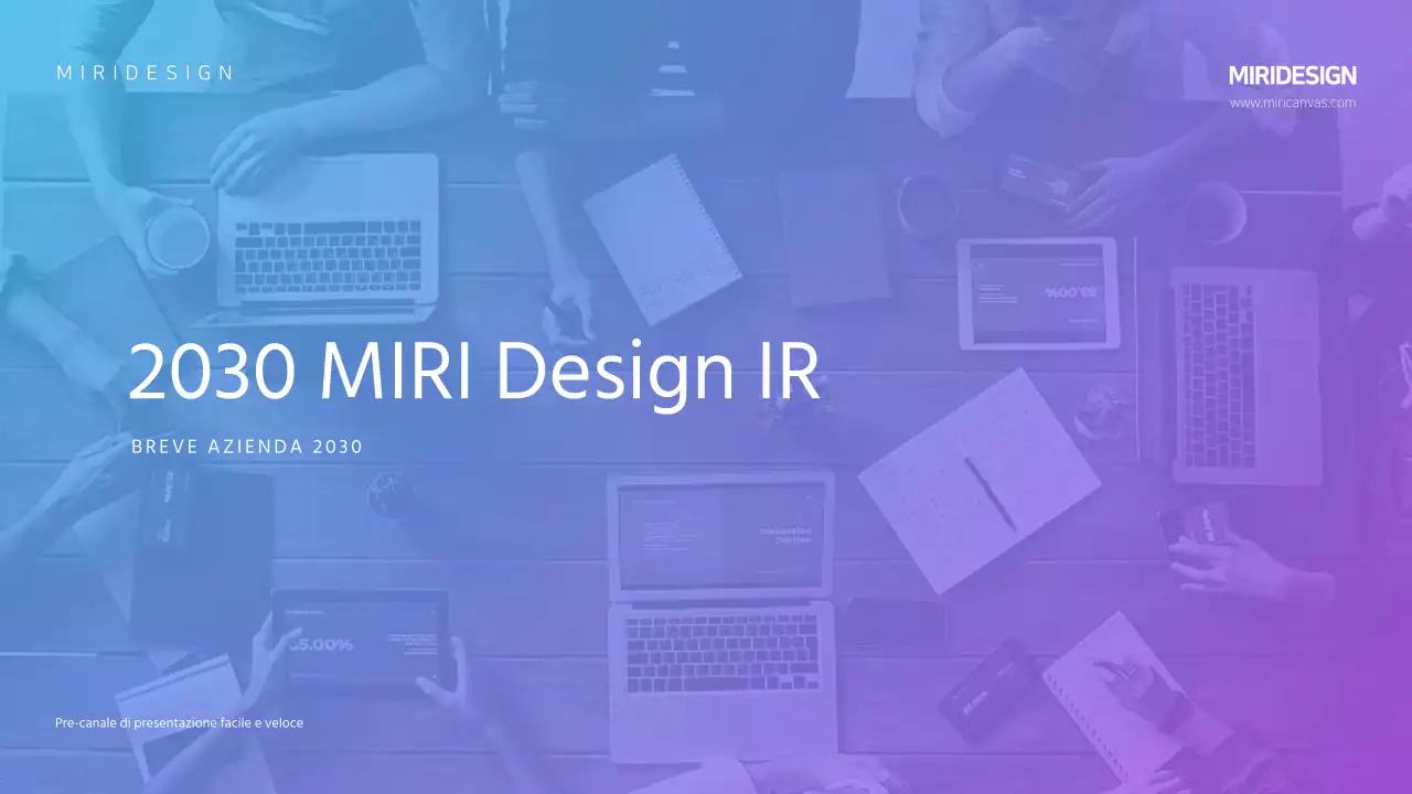 Modello IR a gradiente azzurro