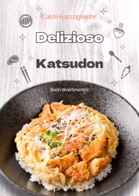 Introduzione al menu della ciotola Tonkatsu