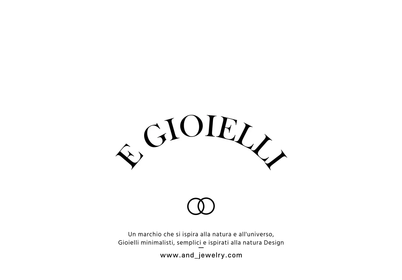 Per una gioielleria con l'icona di un anello dal design semplice e di classe in nero