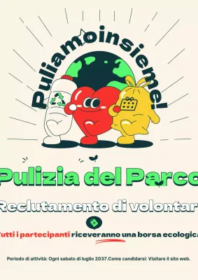 Verde lime Verde Illustrazione di carattere carino e kitsch concetto di fustigazione volontari cercasi