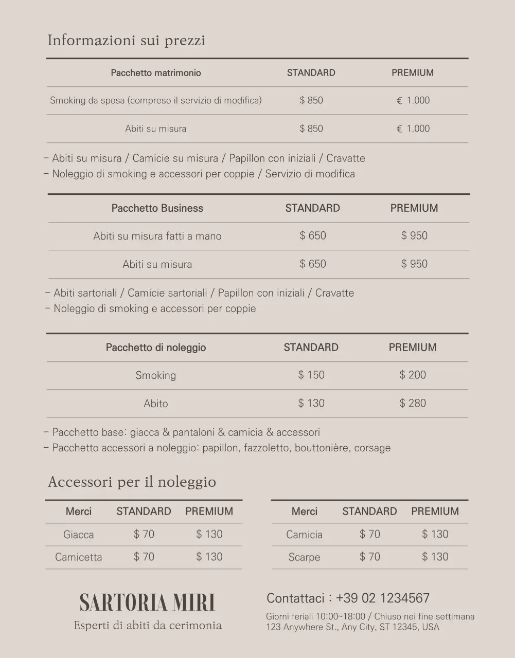 Maestri dell'abbigliamento da cerimonia navy e beige, Miri Tailor Formalwear è specializzato nella sartoria e nel noleggio di abiti Per saperne di più