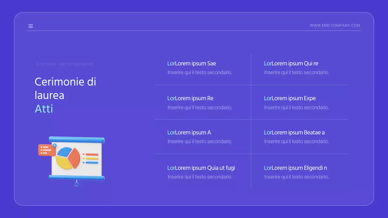 Annuncio di lancio kitsch con simpatiche illustrazioni blu