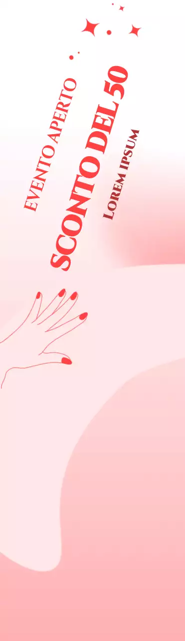 Promuovete il vostro salone per unghie con un simpatico sfondo rosa