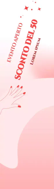 Promuovete il vostro salone per unghie con un simpatico sfondo rosa