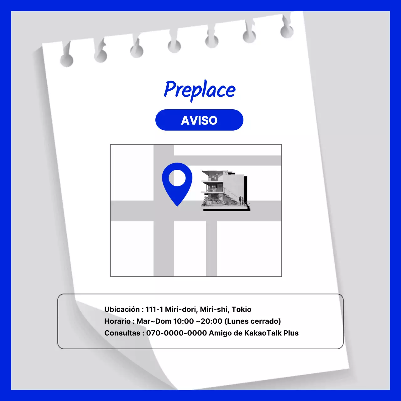 Presentación del espacio prestore, destacando la imagen azul de la juventud