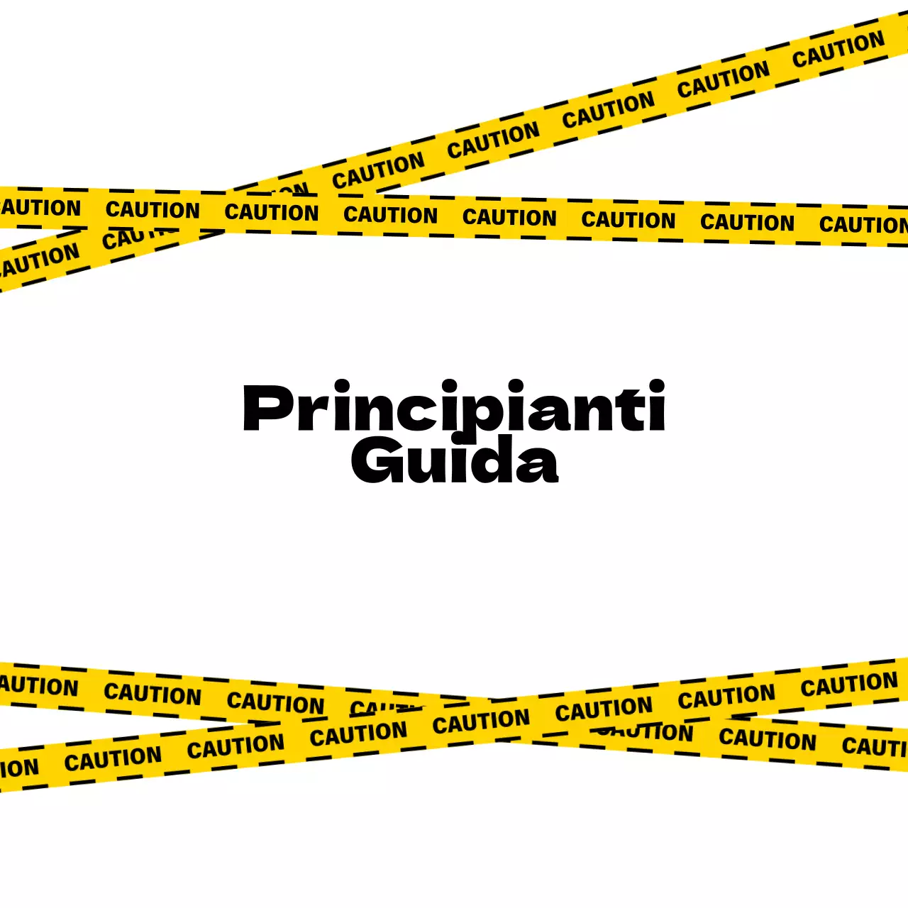 Giallo Nero Istruzioni di guida per principianti di facile lettura