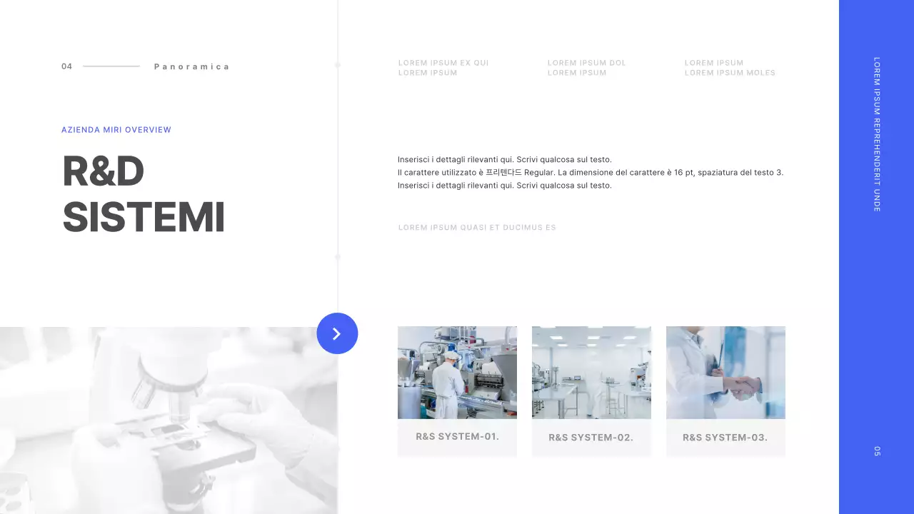 Concetto di linea base in blu e bianco Profilo aziendale