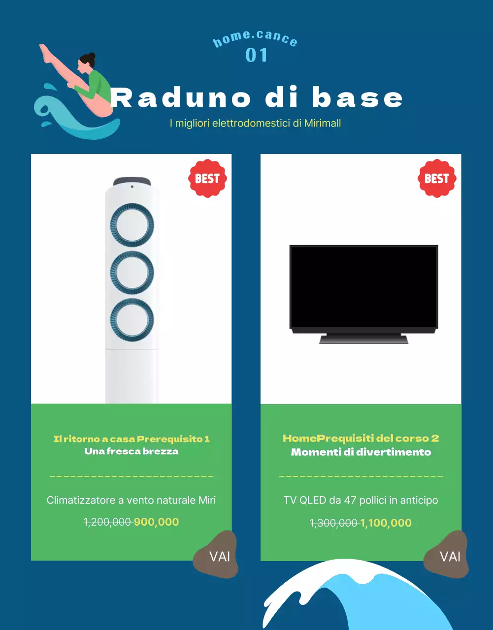 Un colorato evento estivo di ritorno a casa con un tocco di blu cielo