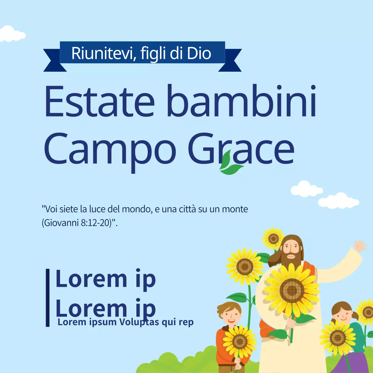 Campo estivo di grazia per bambini