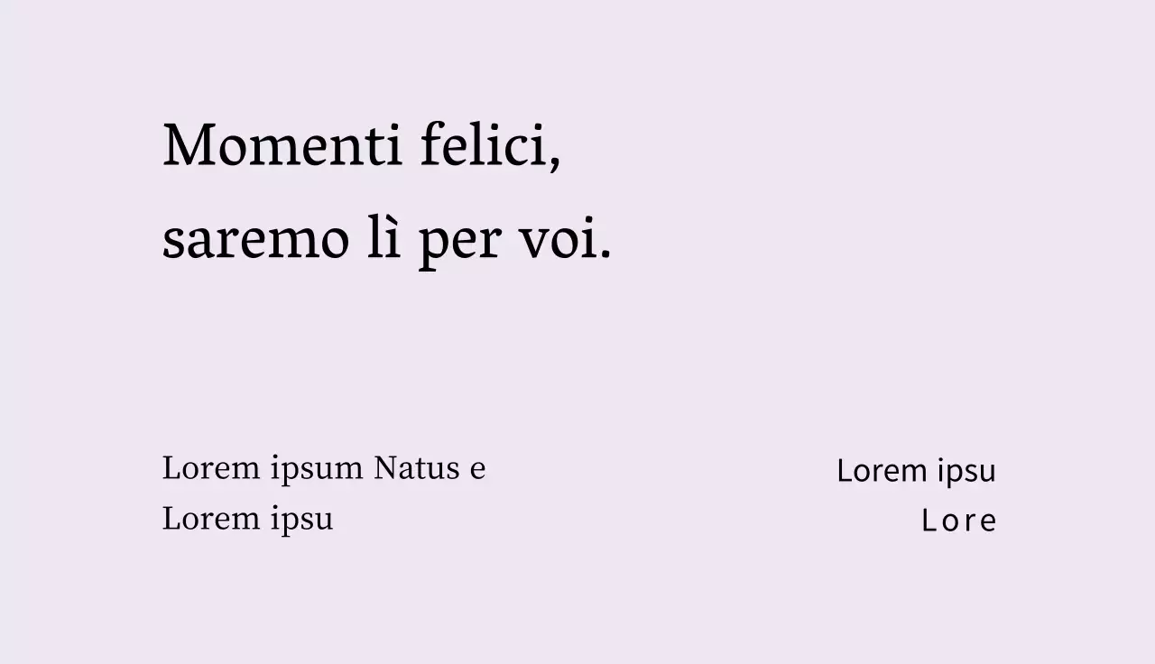 Mauve Avorio Bellezza semplice delle lettere