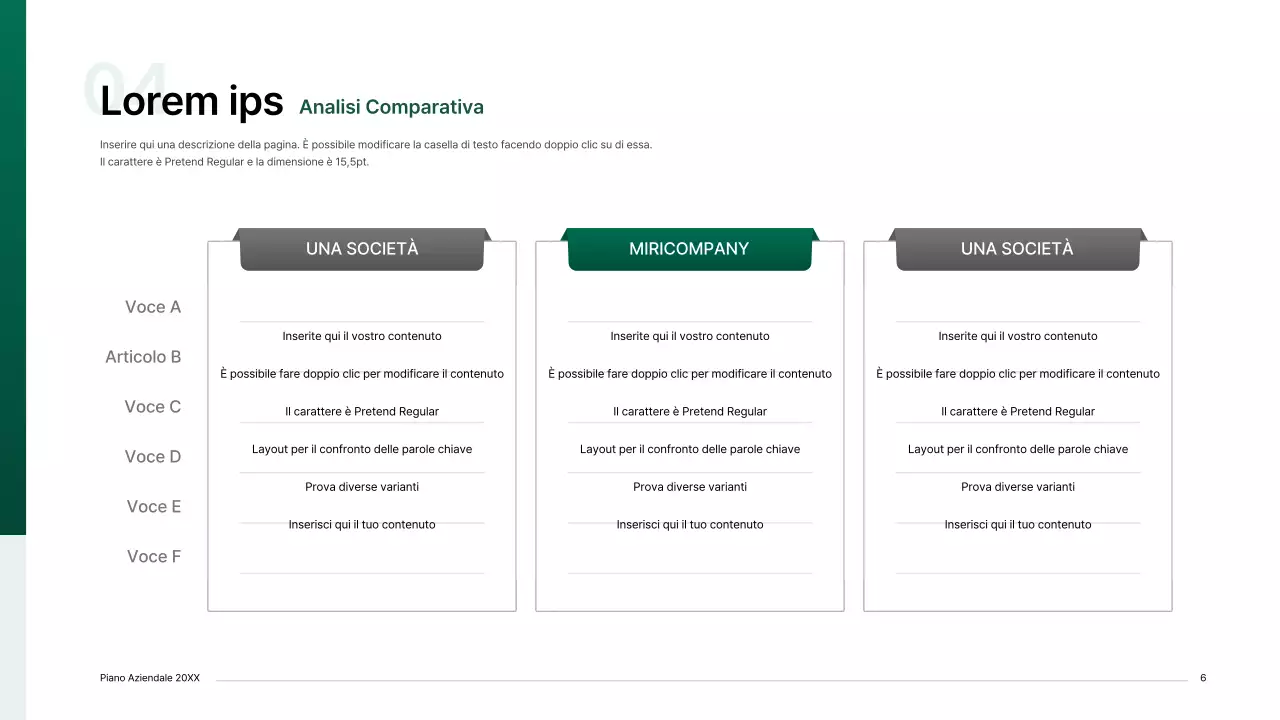 Kit per la presentazione di un business plan con un concetto di indice gradiente in verde