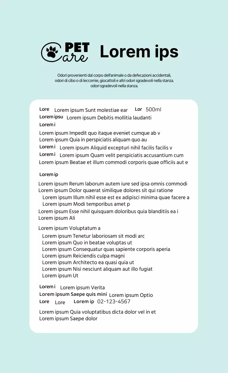 Logo azzurro Etichette con dettagli puliti per animali domestici