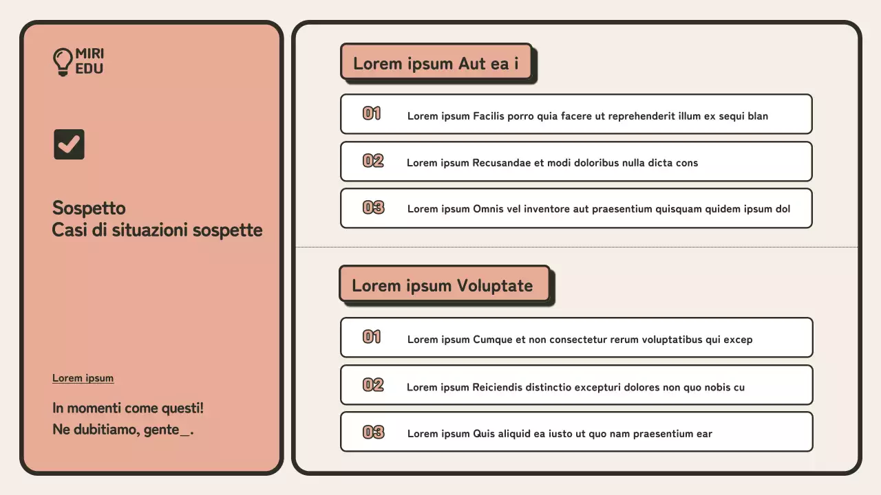  Guida di formazione minimalista alla prevenzione delle frodi in beige e arancione
