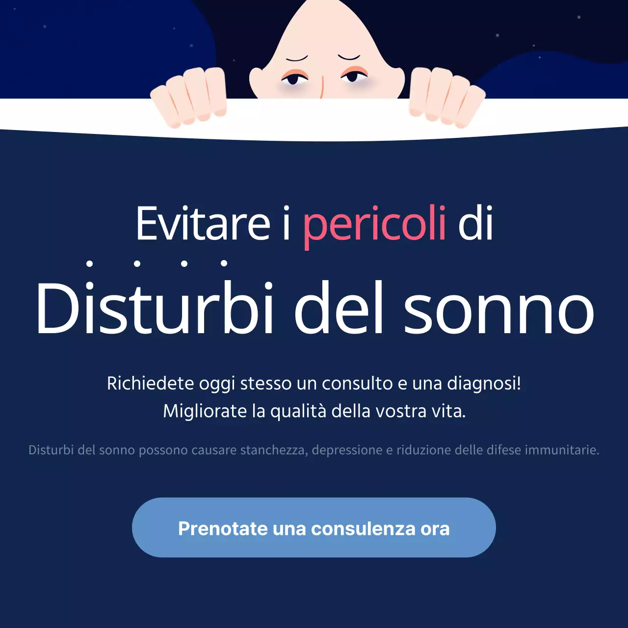 Notti buie e sognanti di blu navy e viola Ospiti indesiderati Diagnosi di insonnia