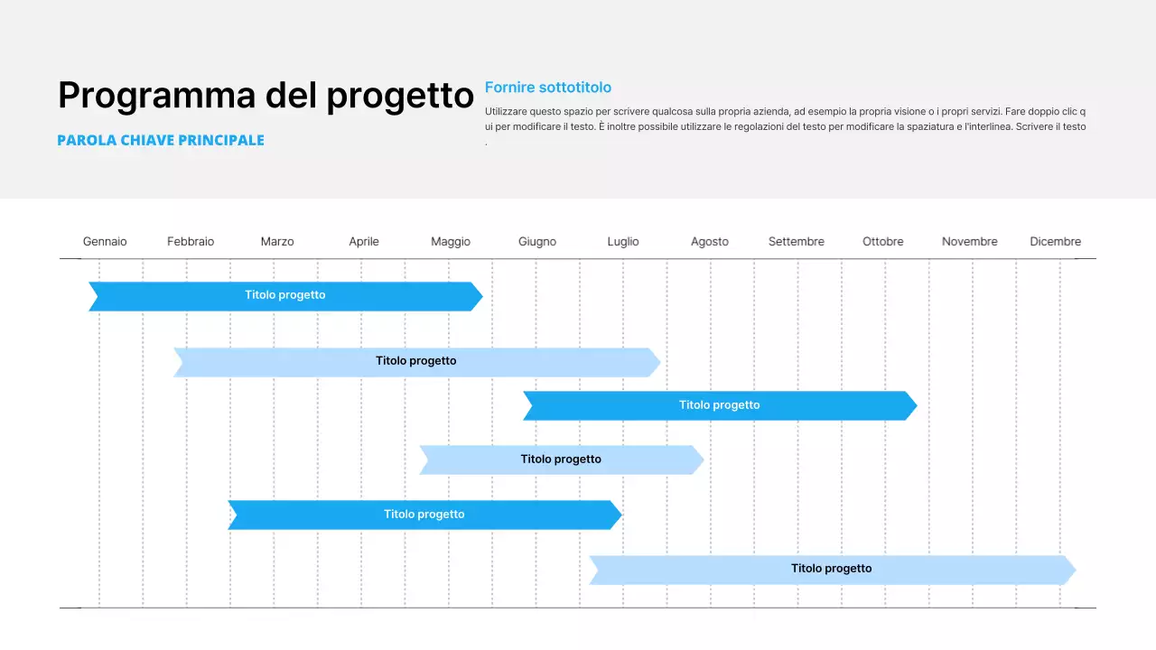 Semplice attività commerciale in bianco e azzurro