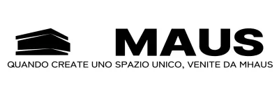 Promozione di uno studio di architettura d'interni con un logo nero.