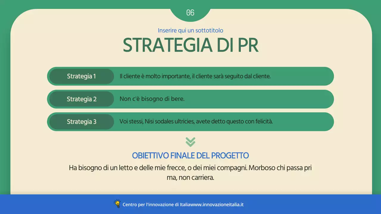 Una semplice proposta commerciale verde e blu per incoraggiare l'homesteading
