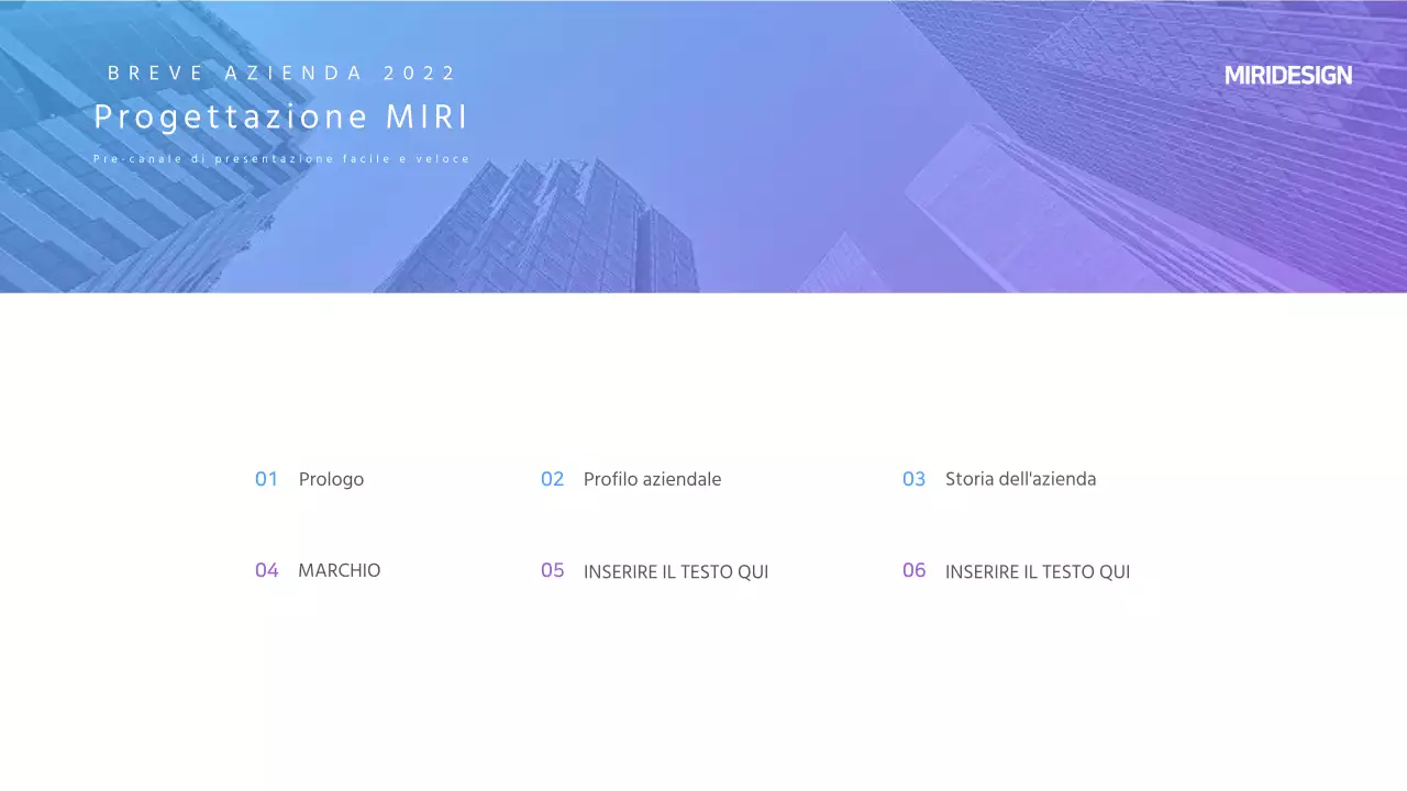 Modello IR a gradiente azzurro