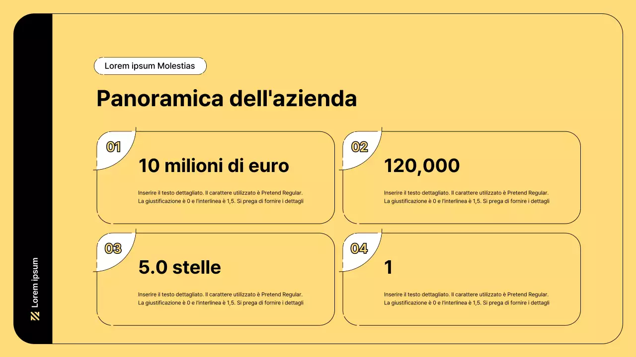 Illustrazione aziendale con linee semplici e colore giallo